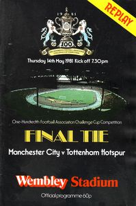 FA Cup Final Replay 1980 to 81 prog