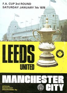 Leeds away fa cup 1977 to 78 prog