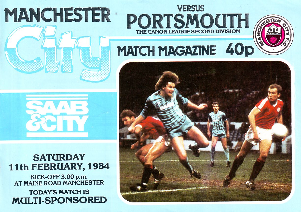 Portsmouth home 1983 to 84 prog