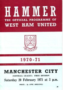 WHU Away 1970-71 Programme