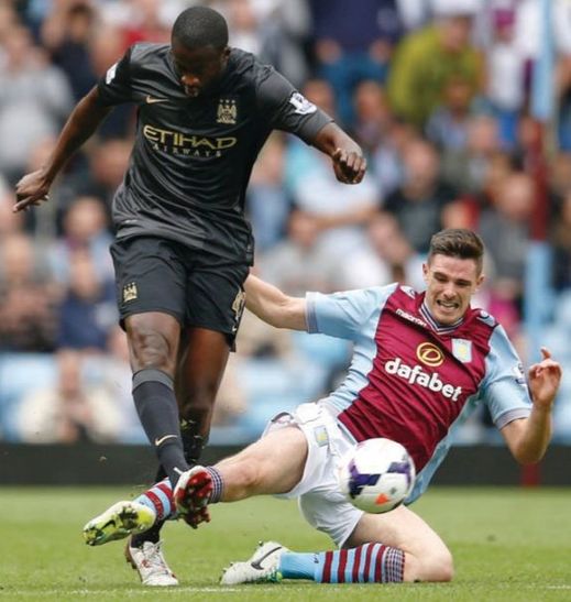 /aston villa away 2013 to 14 action