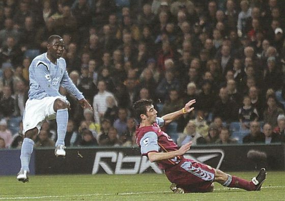 aston villa home 2005 to 06 cole goal