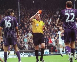 blackburn away 2007 to 08 dunne sent offa