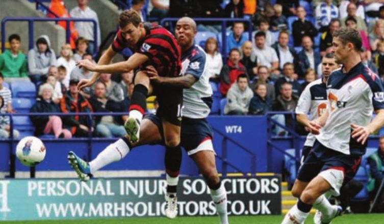bolton away 2011 to 12 dzeko citys 3rd
