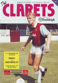 burnley fa cup 1990 to 91 prog