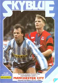coventry away 1990 to 91 prog