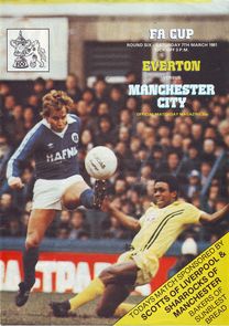 everton away FA Cup 1980 to 81 prog