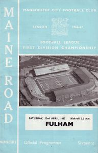 fulham home 1966 to 67 prog