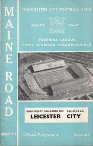 leicester home 1966-67 programme