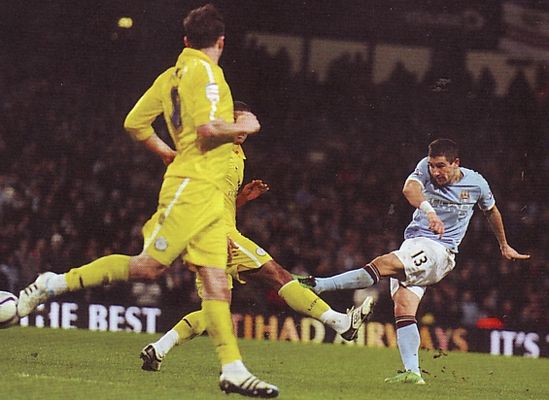 leicester home 2010 to 11 kolarov goal