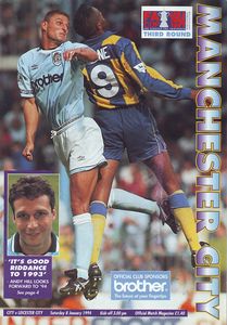 leicester home fa cup 1993 to 94 prog