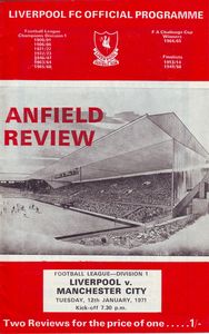 liverpool away 1970-71 programme