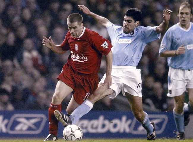 liverpool away 2003 to 04 action