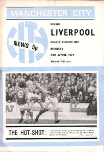 liverpool home 1970-71 programme