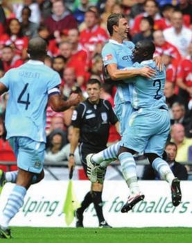 man united charity shield 2011 to 2012 dzeko goal