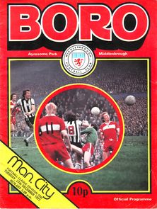middlesbrough away 1977 to 78 prog
