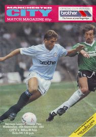 millwall home 1987 to 88 prog