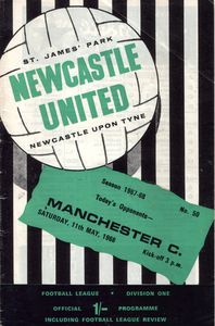 newcastle away 1967-68 programme