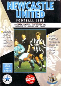 newcastle cola cup away 1994 to 95 prog