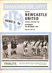 newcastle home 1970-71 programme