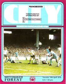 notts forest home 1977 to 78 prog