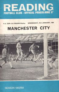 reading away fa cup replay 1967-68 programme