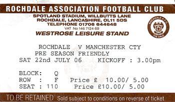 rochdale 2006to07 ticket