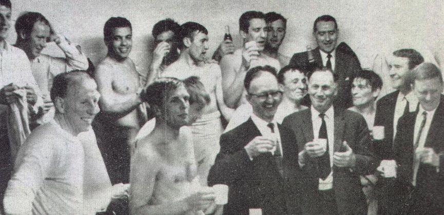 rotherham away 1965-66 promotion celebration