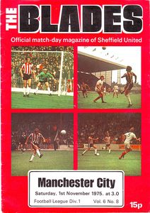 Sheffield United v Manchester City Programme 8 March 1988 