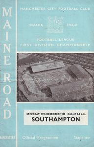 southampton home 1966-67 prog