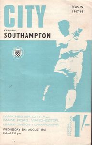 southampton home 1967-68 programme