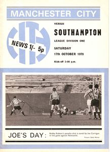 southampton home 1970-71 programme