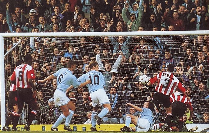 southampton home 1994 to 95 walsh 2nd city goal