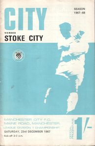stoke home 1967-68 programme