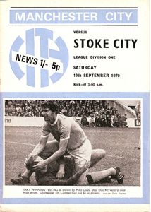 stoke home 1970-71 programme