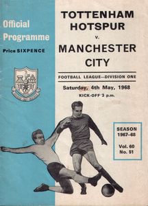 tottenham away 1967-68 programme