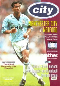 watford home fa cup 1996 to 97 prog