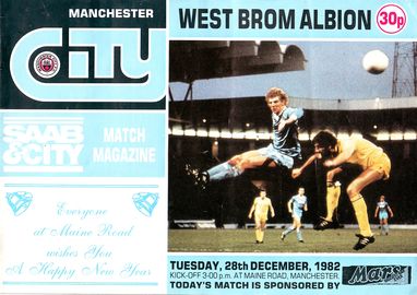 west brom home 1982 to 83 prog