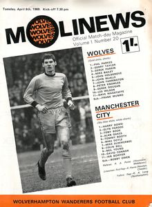 wolves away 1968 to 69 prog