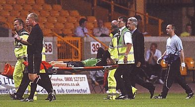 wolves friendly 2004 to 05 de vlieger injury