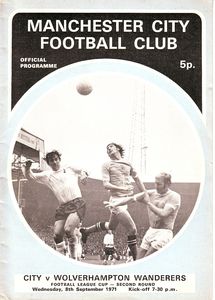 wolves home league cup 1971 to 72 proga