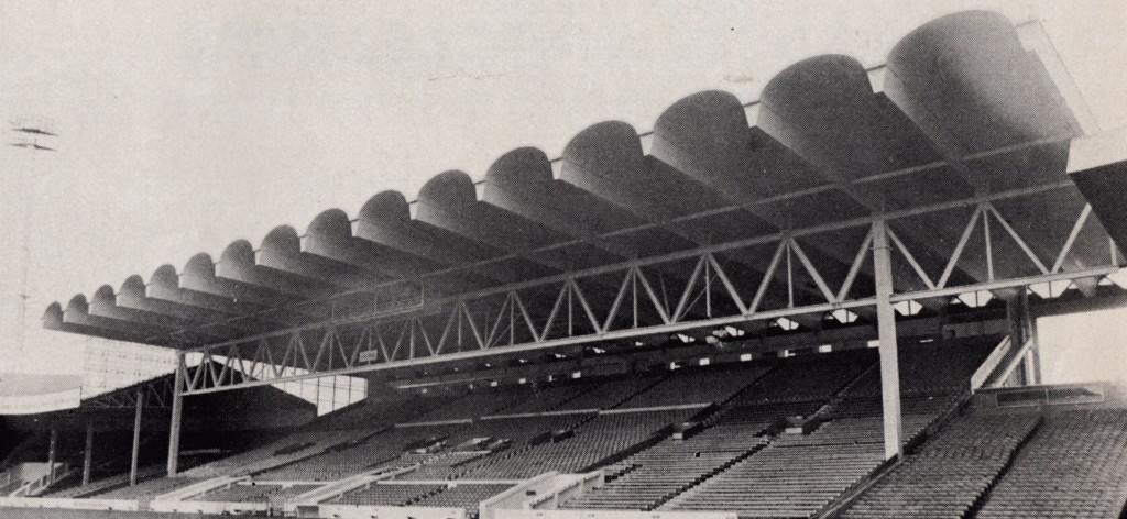 1982 to 83 new main stand roof