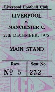 liverpool away 1975 to76 ticket