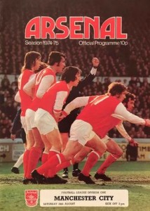 arsenal away 1974 to 75 prog