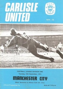 carlisle away 1974 to 75 prog