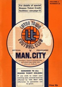 luton away 1974 to 75 prog
