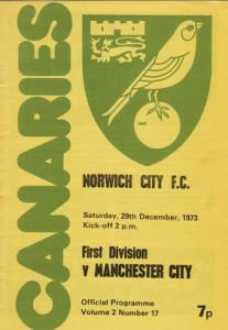 norwich away 1973 to 74 prog
