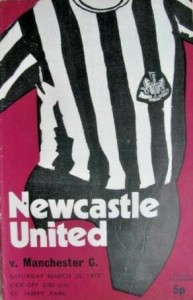 newcastle home 1971 to 72 prog