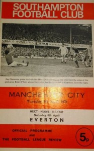 southampton away 1971 to 72 prog