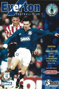 Everton away 1995 to 96 prog
